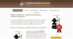Desktop Screenshot of cafetierenespresso.com